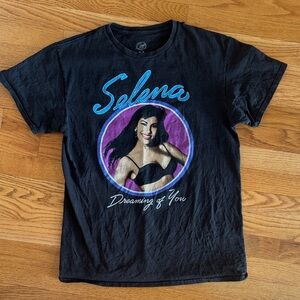 Selena Black Graphic Tee - Short Sleeve - see photos